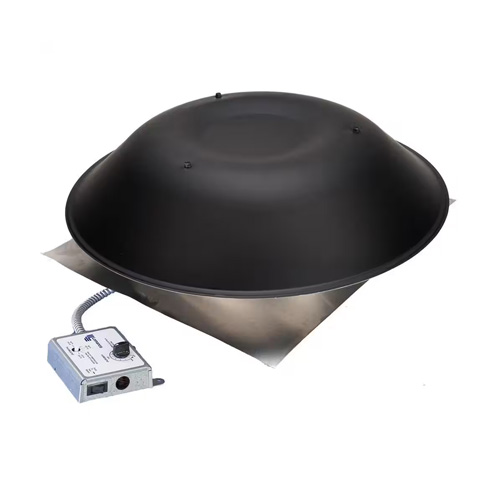 Vent- Power W/Thermo & Humidistat Black - Mt Elliot