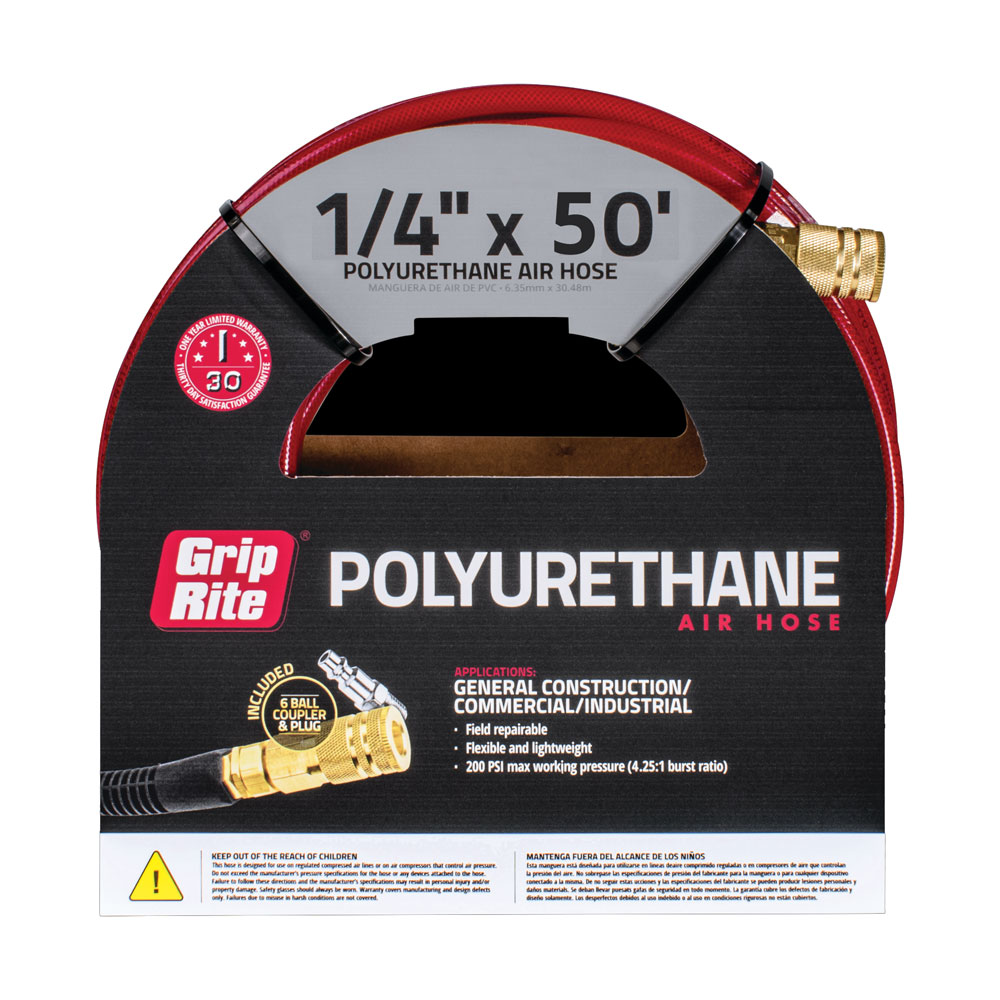 Hose - Air Red Poly Lightweight - Mt Elliot